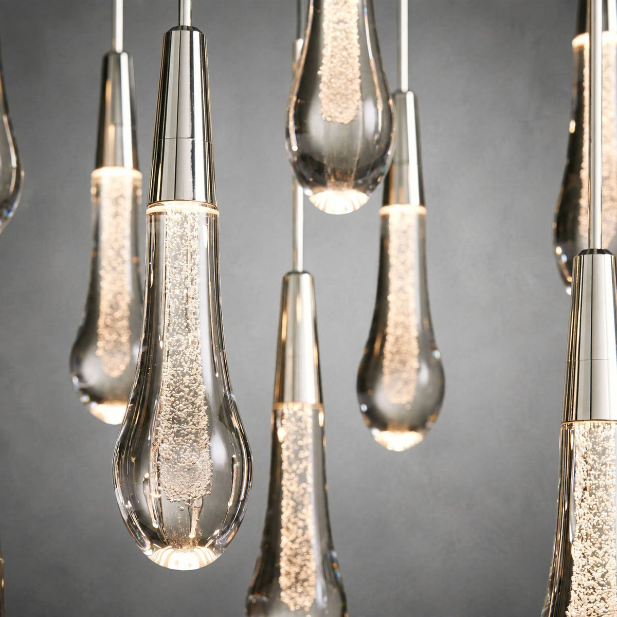 Soltaire Glass Linear Chandelier Lighting 37'' 50'' 70'' 87"W 120"W