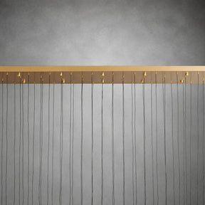 Soltaire Glass Linear Chandelier Lighting 37'' 50'' 70'' 87"W 120"W