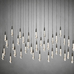 Soltaire Glass Linear Chandelier Lighting 37'' 50'' 70'' 87"W 120"W