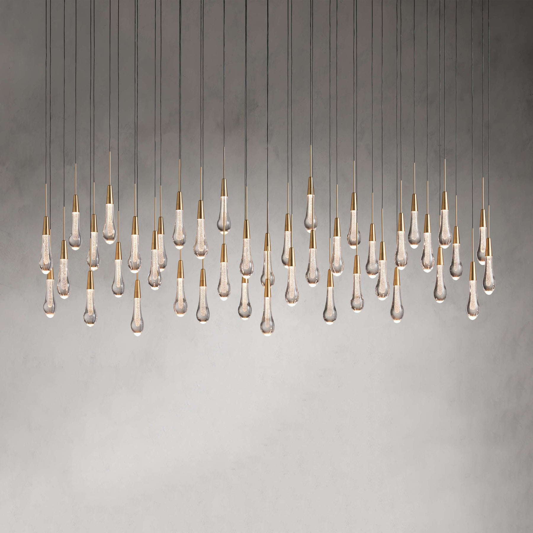 Soltaire Linear Chandelier 50''W 70''W