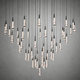 Soltaire Modern 17'' 24'' 36'' 48'' 58'' Round Chandelier Lighting