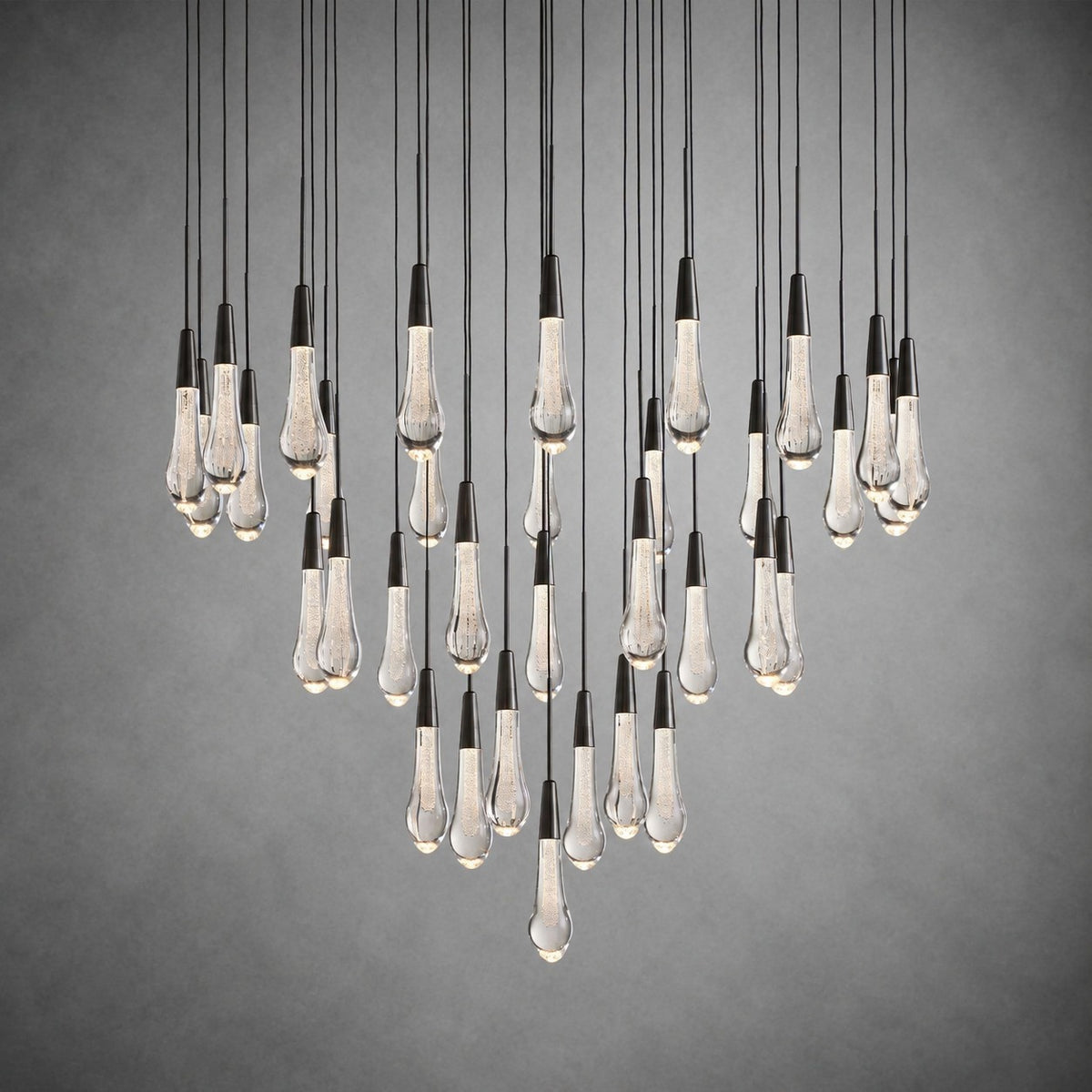 Soltaire Modern 17'' 24'' 36'' 48'' 58'' Round Chandelier Lighting