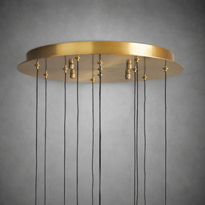 Soltaire Modern 17'' 24'' 36'' 48'' 58'' Round Chandelier Lighting
