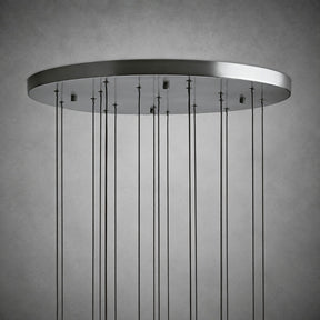 Soltaire Modern 17'' 24'' 36'' 48'' 58'' Round Chandelier Lighting