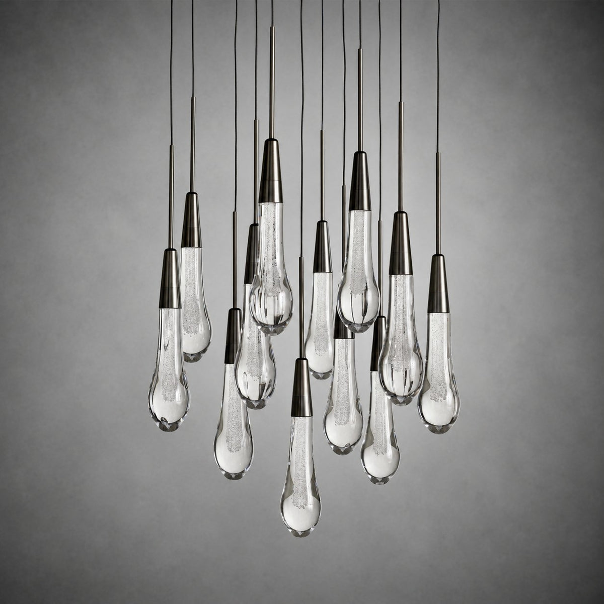 Soltaire Modern 17'' 24'' 36'' 48'' 58'' Round Chandelier Lighting
