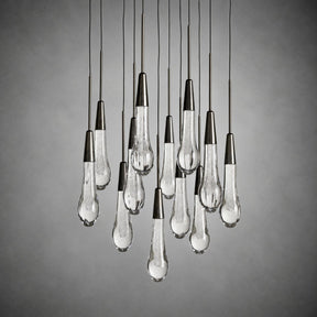 Soltaire Modern 17'' 24'' 36'' 48'' 58'' Round Chandelier Lighting