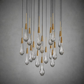 Soltaire Modern 17'' 24'' 36'' 48'' 58'' Round Chandelier Lighting