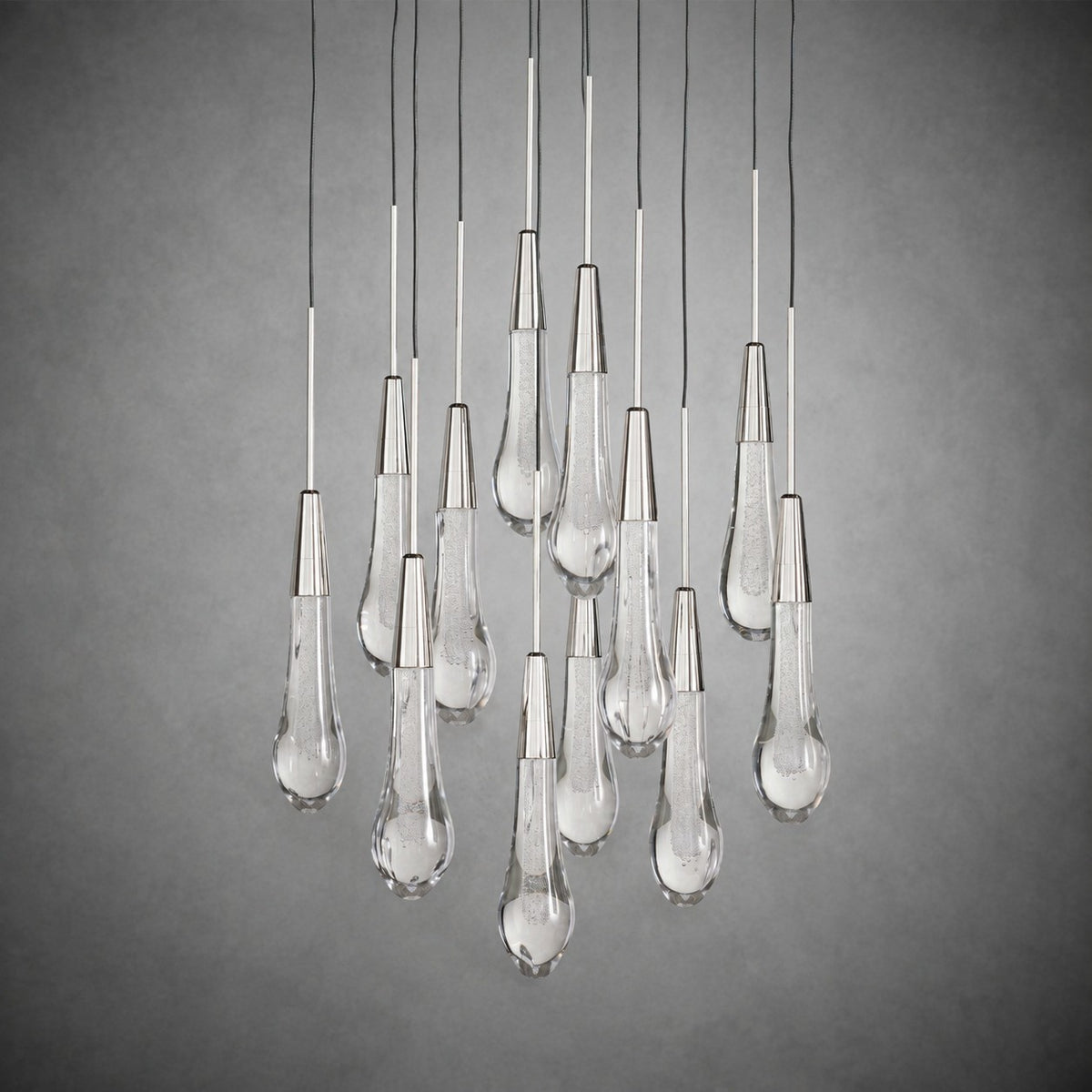 Soltaire Modern 17'' 24'' 36'' 48'' 58'' Round Chandelier Lighting