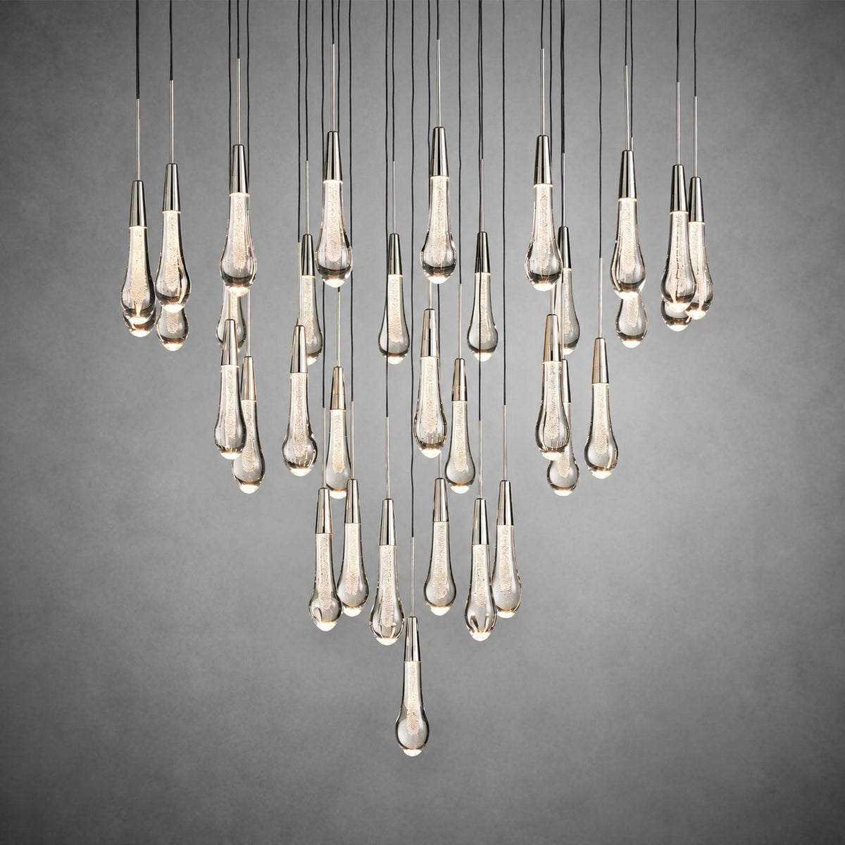 Soltaire Modern 17'' 24'' 36'' 48'' 58'' Round Chandelier Lighting