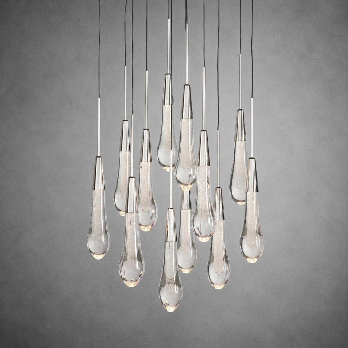 Soltaire Modern 17'' 24'' 36'' 48'' 58'' Round Chandelier Lighting