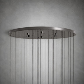 Soltaire Modern 17'' 24'' 36'' 48'' 58'' Round Chandelier Lighting