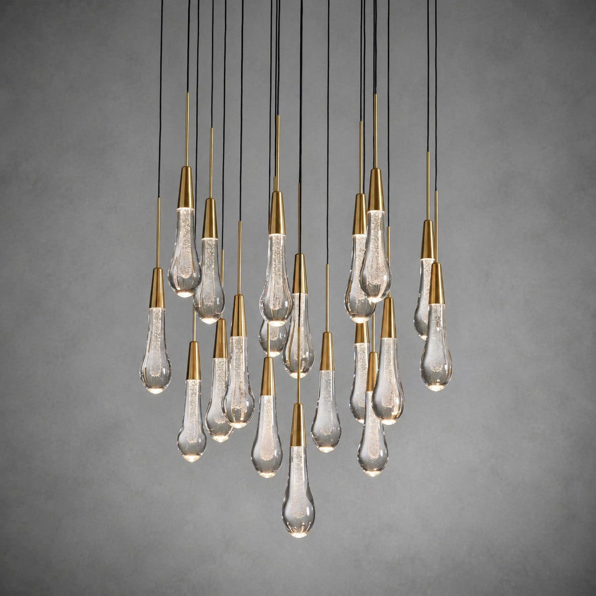 Soltaire Modern 17'' 24'' 36'' 48'' 58'' Round Chandelier Lighting