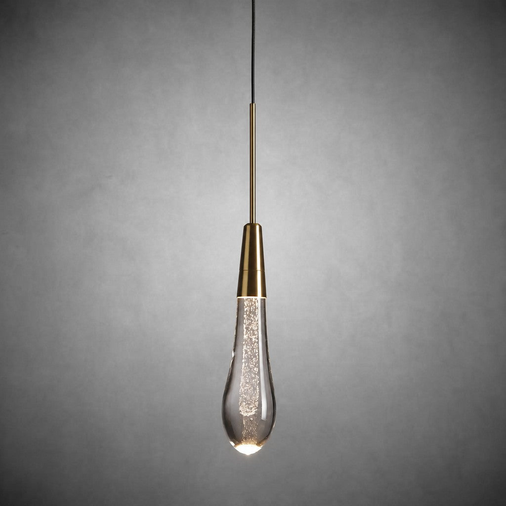 Soltaire Modern Pendant 13"H