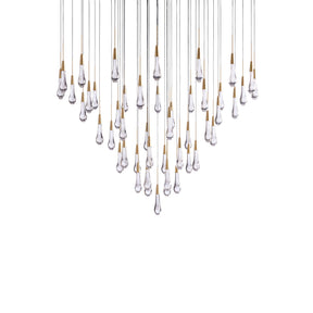 Soltaire Modern Round Chandelier Lighting 58"D