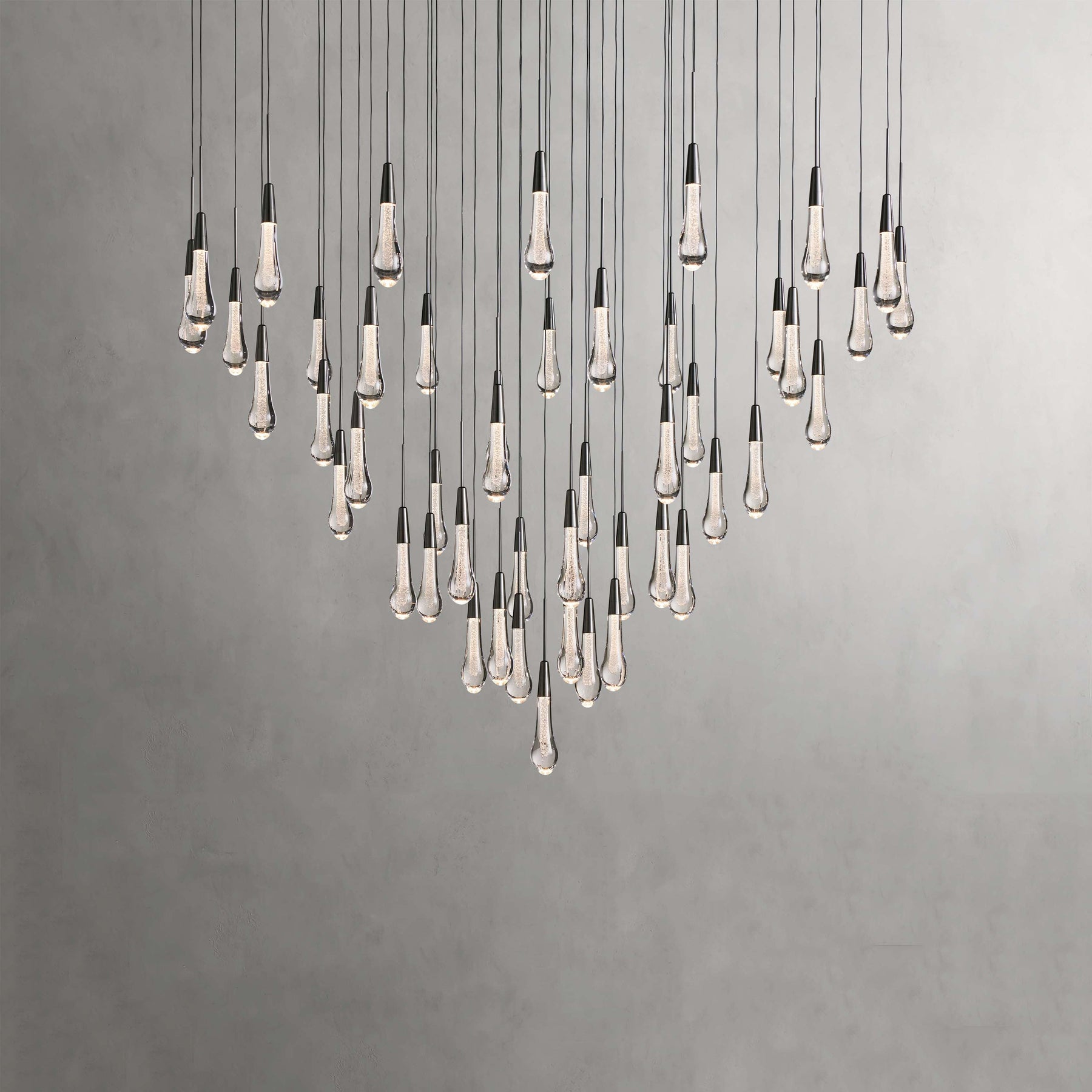 Soltaire Modern Round Chandelier Lighting 58"D