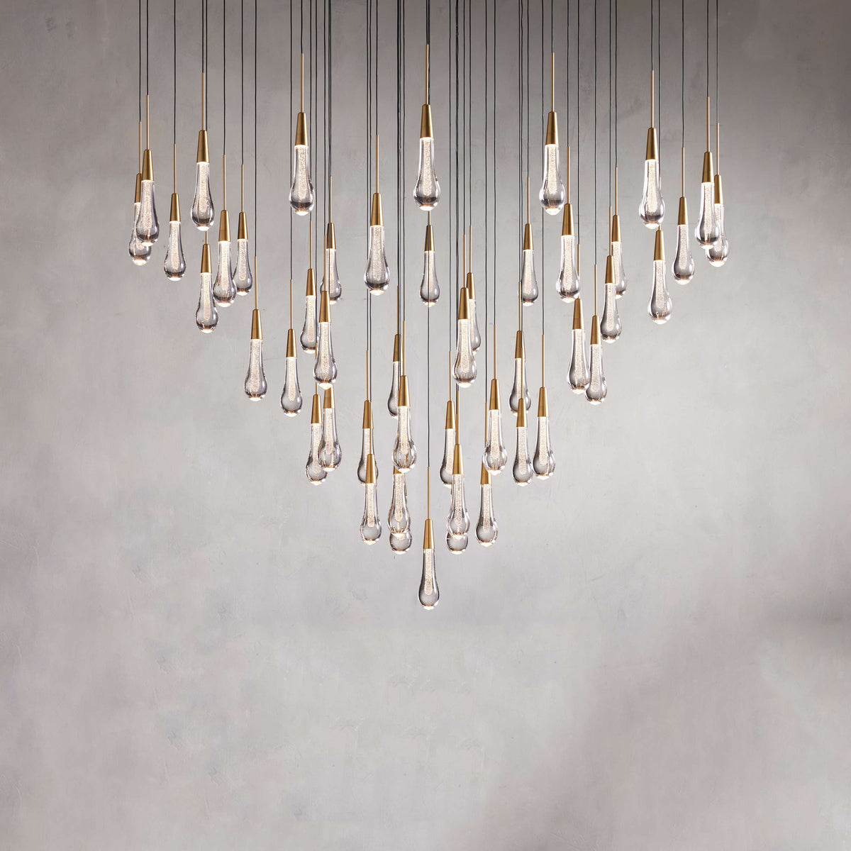 Soltaire Modern Round Chandelier Lighting 58"D