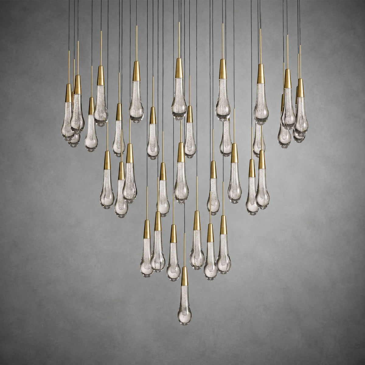 Soltaire Round Chandelier 17" 24" 36“ 58“