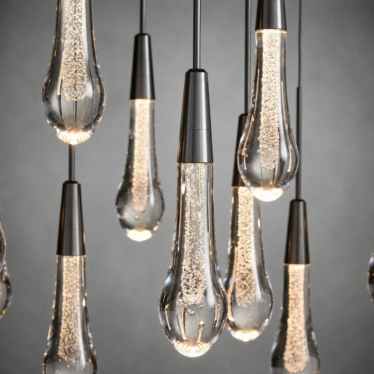 Soltaire Round Chandelier 17" 24" 36“ 58“