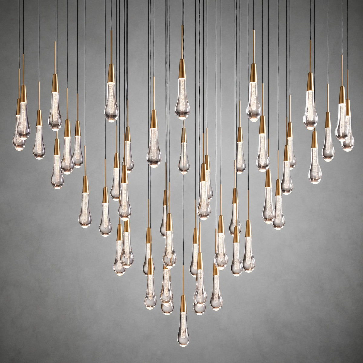 Soltaire Round Chandelier 17" 24" 36“ 58“