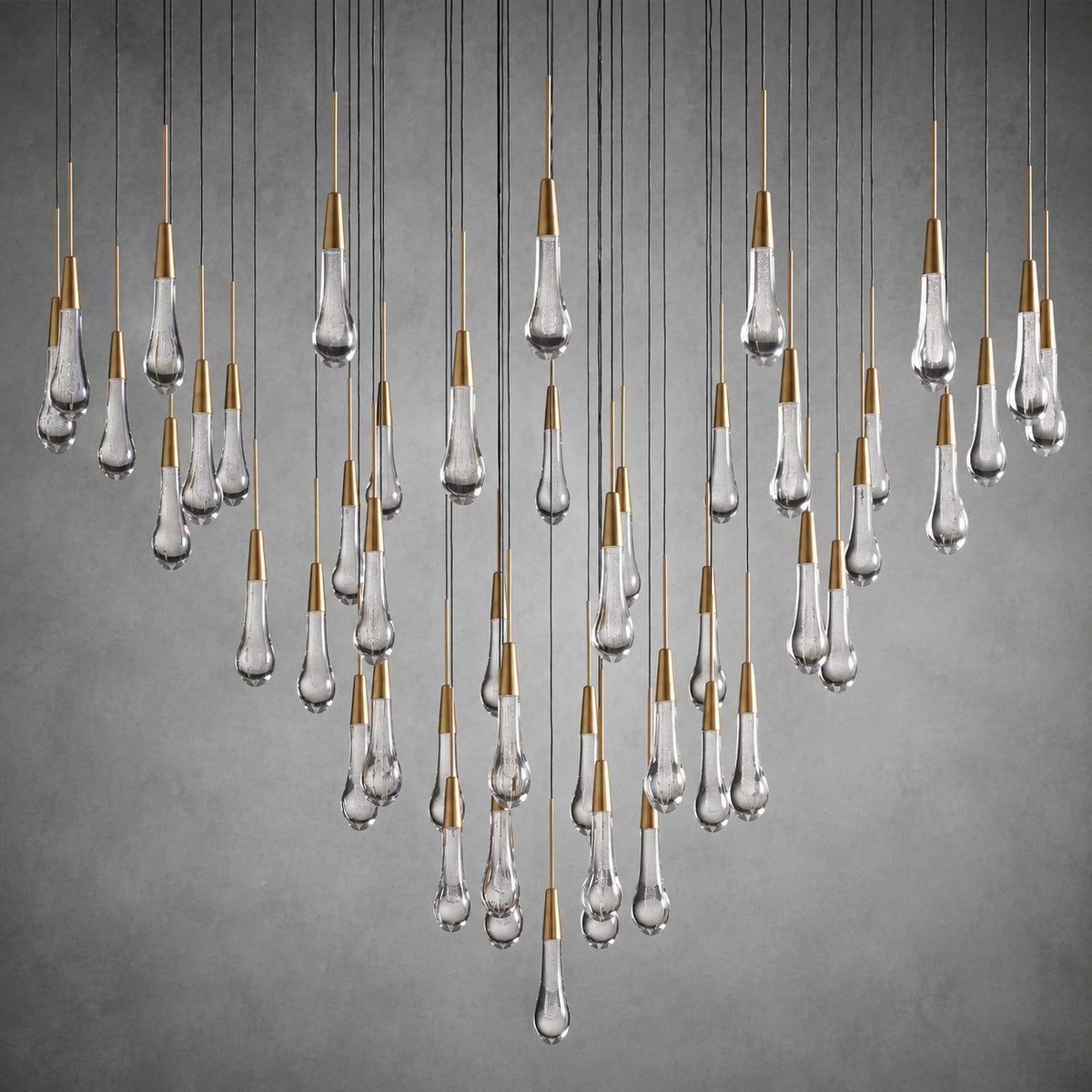Soltaire Round Chandelier 17" 24" 36“ 58“