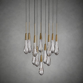 Soltaire Round Chandelier 17" 24" 36“ 58“