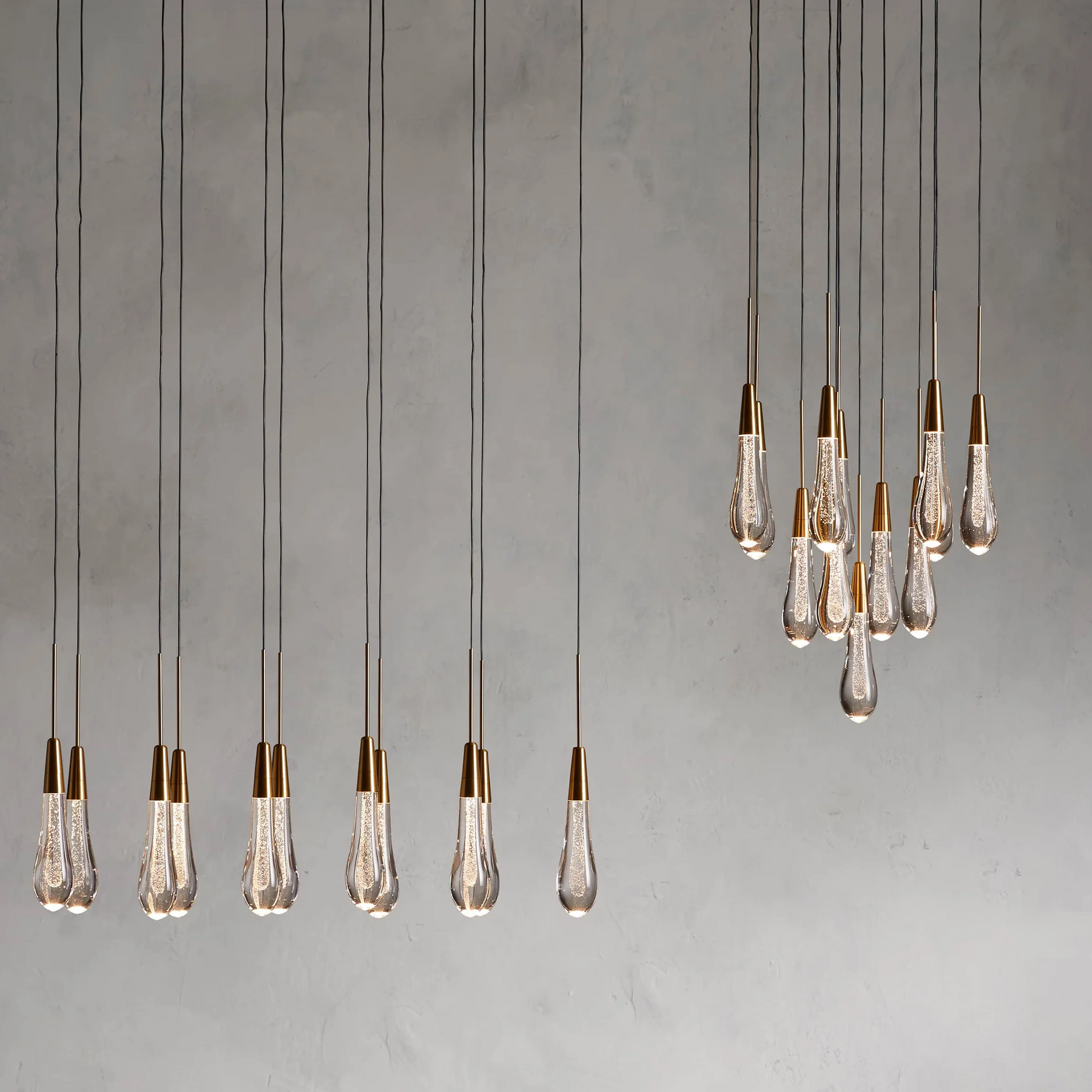 Soltaire Round Chandelier 17" 24" 36“ 58“