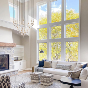 Soltaire Round Chandelier 17" 24" 36“ 58“