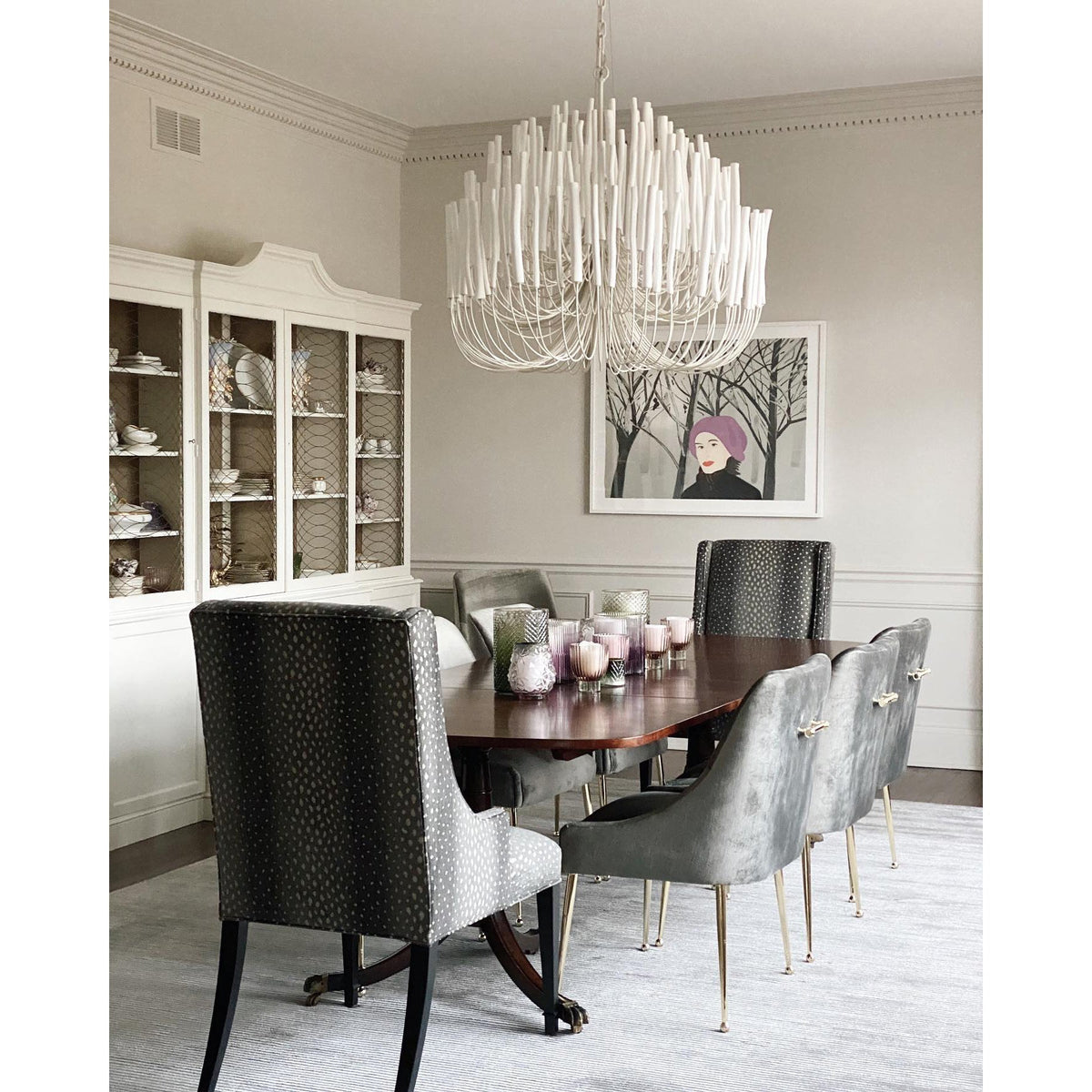Swinton Tilda Chandelier - 6 Heads ∅ 20.9″ x H 29.9″BlackBlushlighting