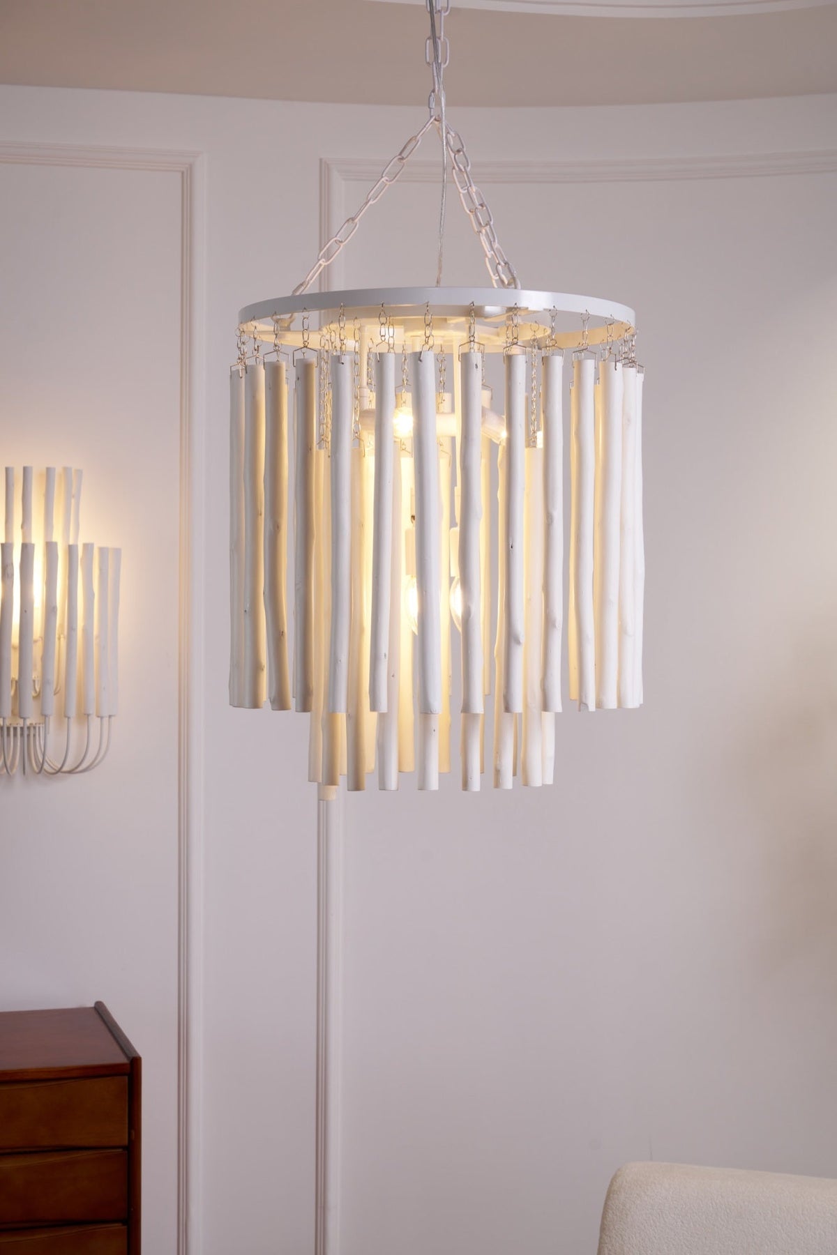Swinton Tilda Chandelier - 5 Heads ∅ 19.7″ x H 20.9″WhiteBlushlighting