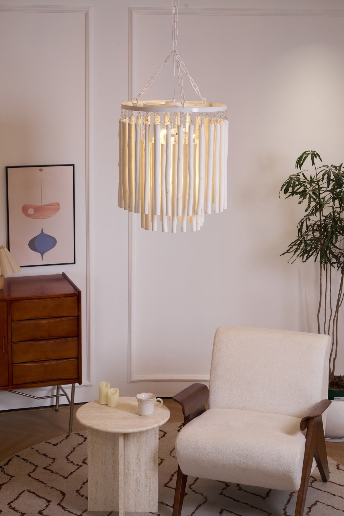 Swinton Tilda Chandelier - 6 Heads ∅ 20.9″ x H 29.9″BlackBlushlighting