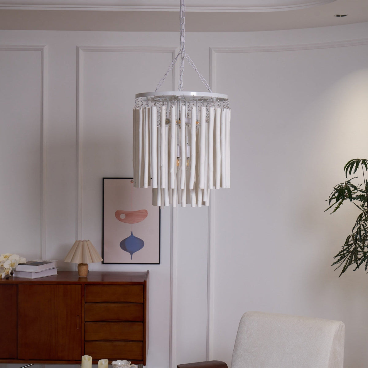 Swinton Tilda Chandelier - 5 Heads ∅ 19.7″ x H 20.9″WhiteBlushlighting