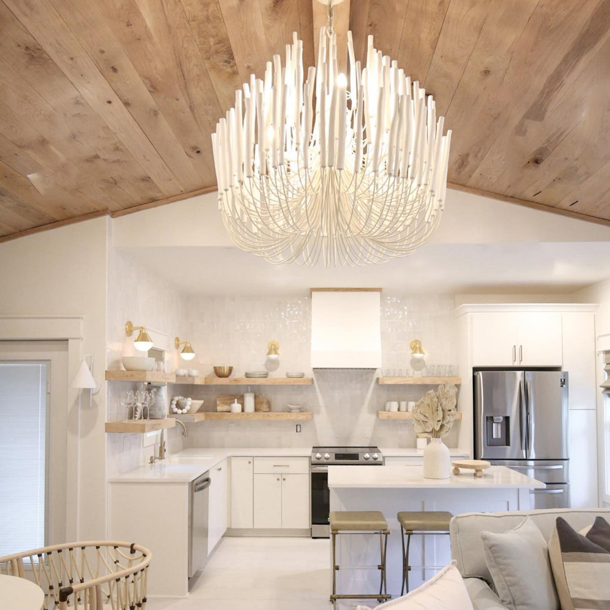 Swinton Tilda Chandelier - 5 Heads ∅ 19.7″ x H 20.9″WhiteBlushlighting