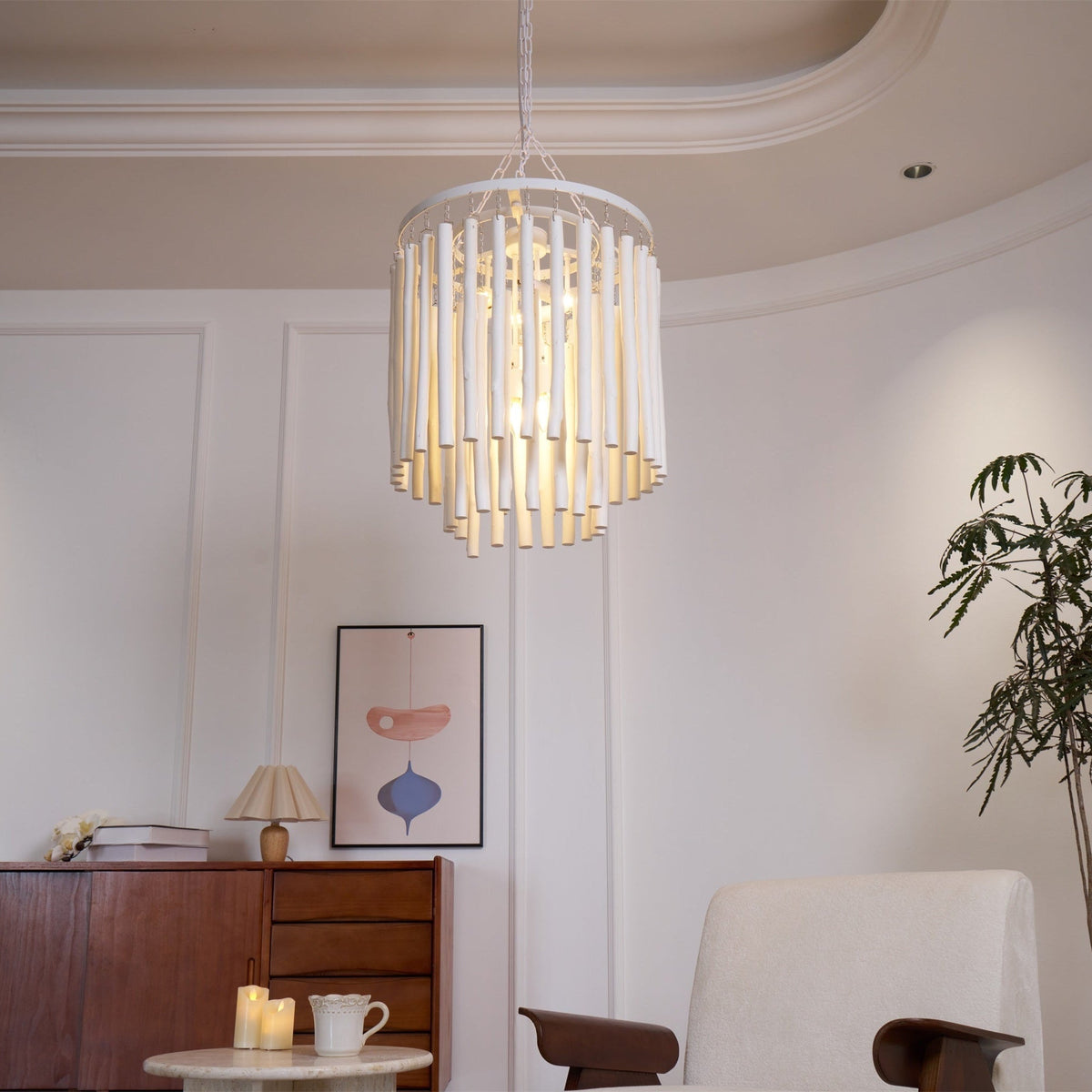 Swinton Tilda Chandelier - 6 Heads ∅ 20.9″ x H 29.9″BlackBlushlighting