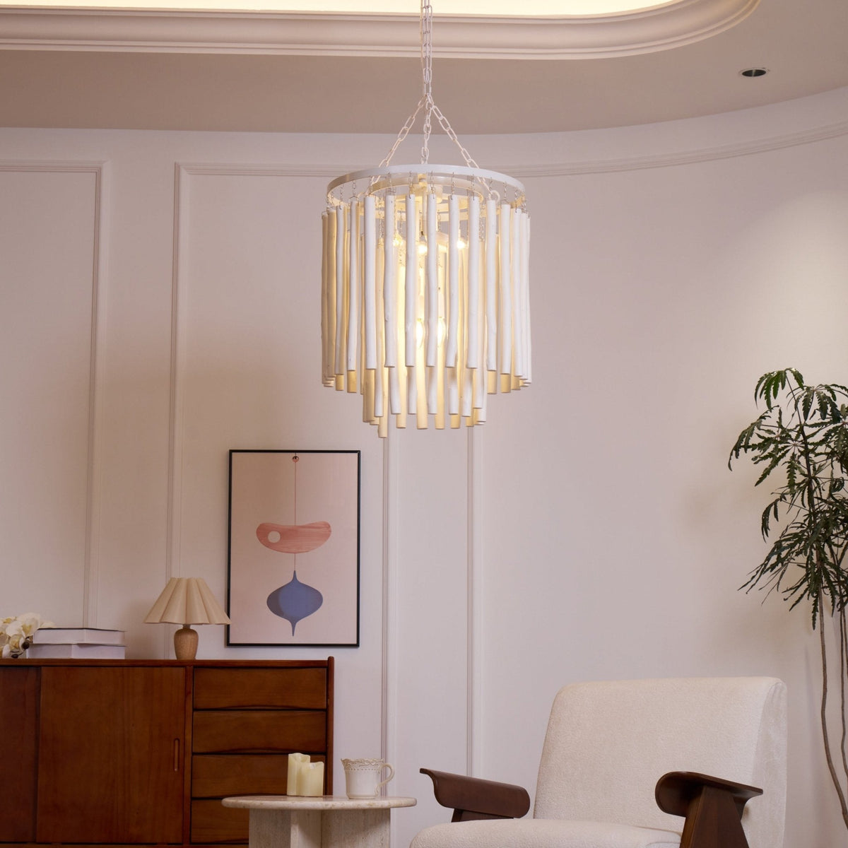 Swinton Tilda Chandelier - 6 Heads ∅ 20.9″ x H 29.9″BlackBlushlighting