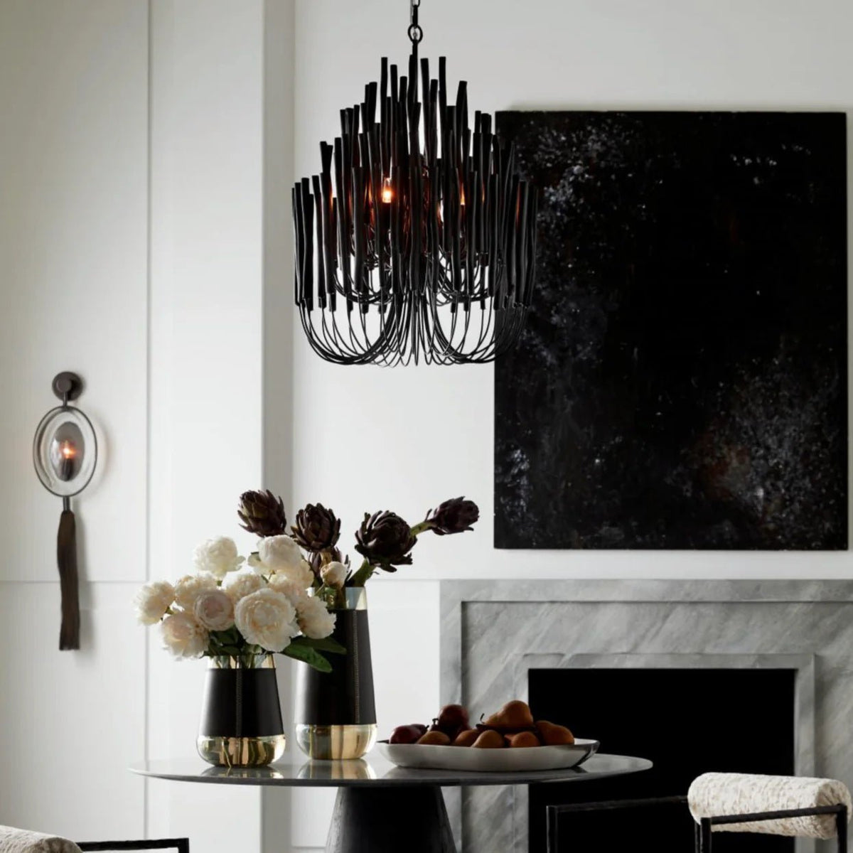 Swinton Tilda Chandelier - 12 Heads ∅ 31.5″ x H 39.4″BlackBlushlighting