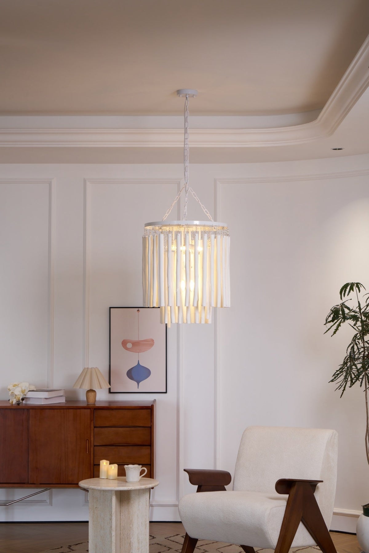 Swinton Tilda Chandelier - 6 Heads ∅ 20.9″ x H 29.9″BlackBlushlighting