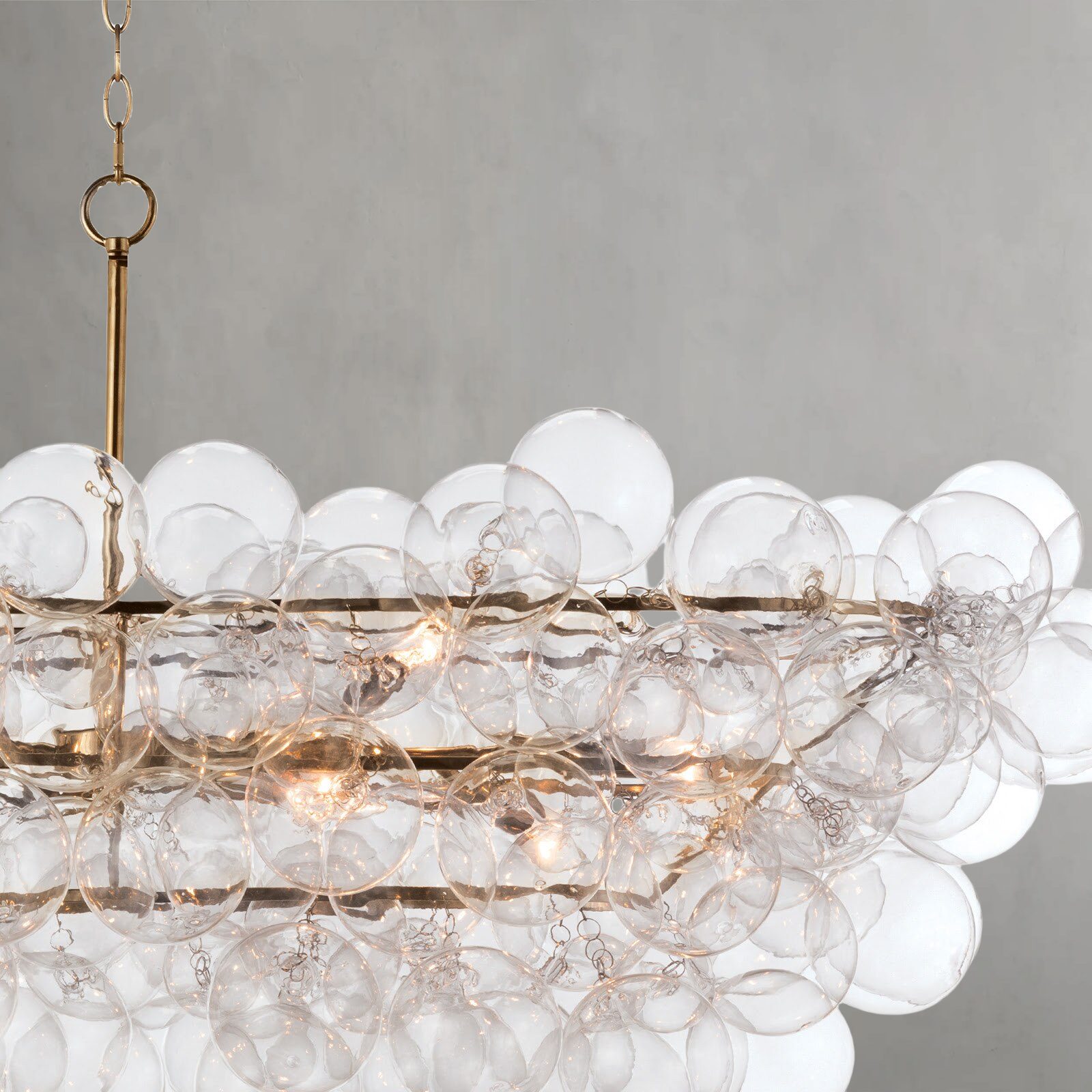 Talial Chandelier Linear (Natural Brass)
