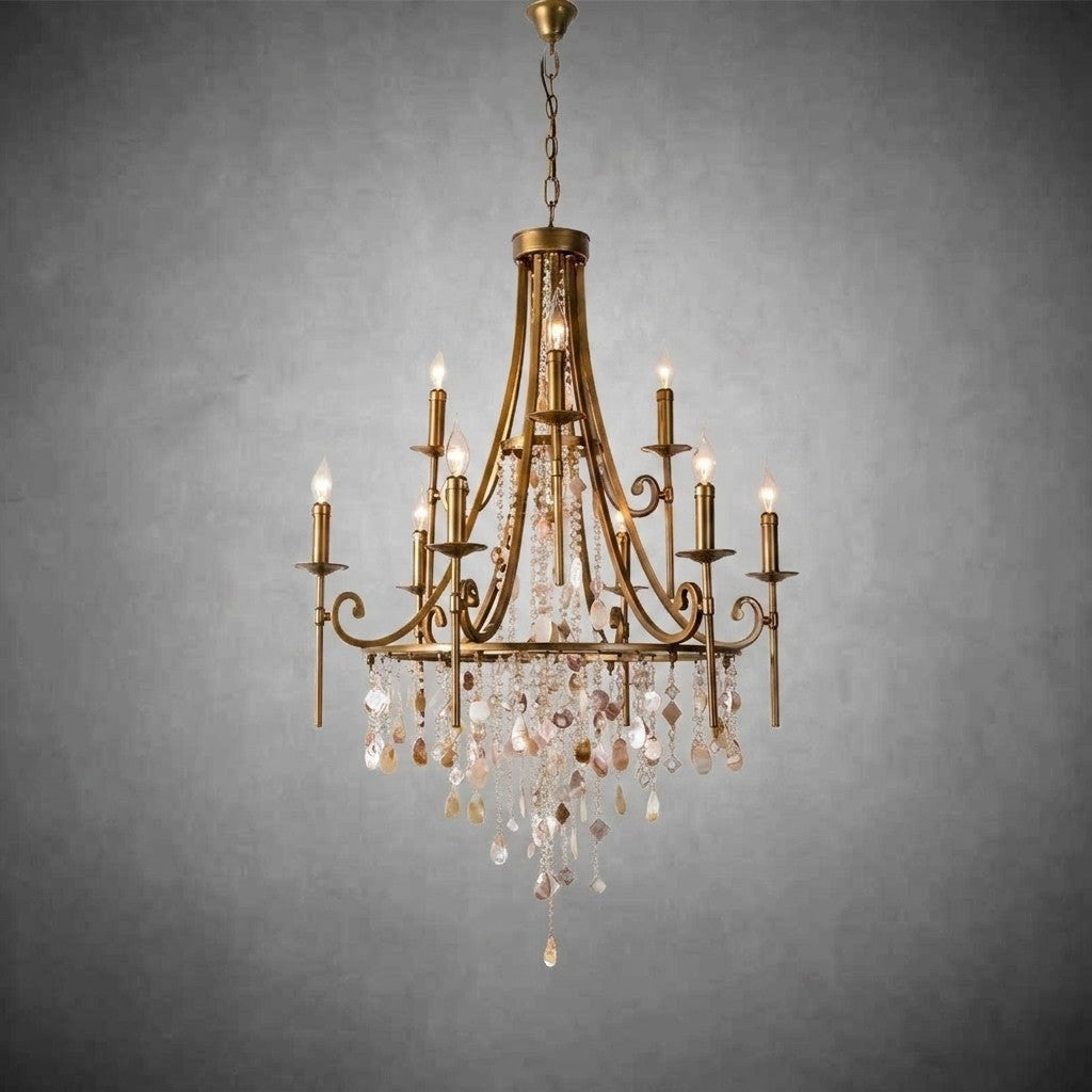 Tatum Lux Shell Crystal Chandelier