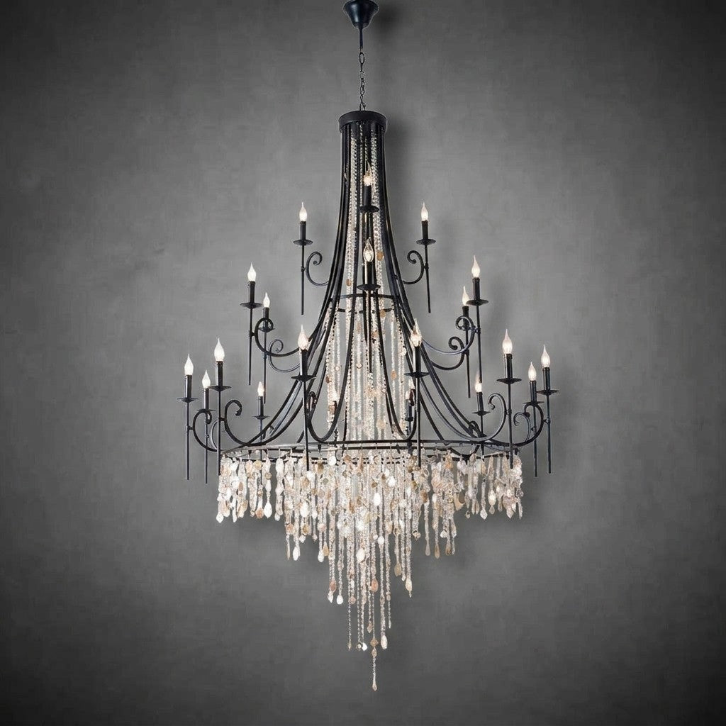 Tatum Lux Shell Crystal Chandelier