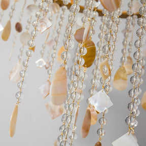 Tatum Lux Shell Crystal Chandelier - 18 Heads ∅ 47.2″ x H 70.9″ / Dia 120cm x H 180cmCopper & Clear CrystalBlushlighting