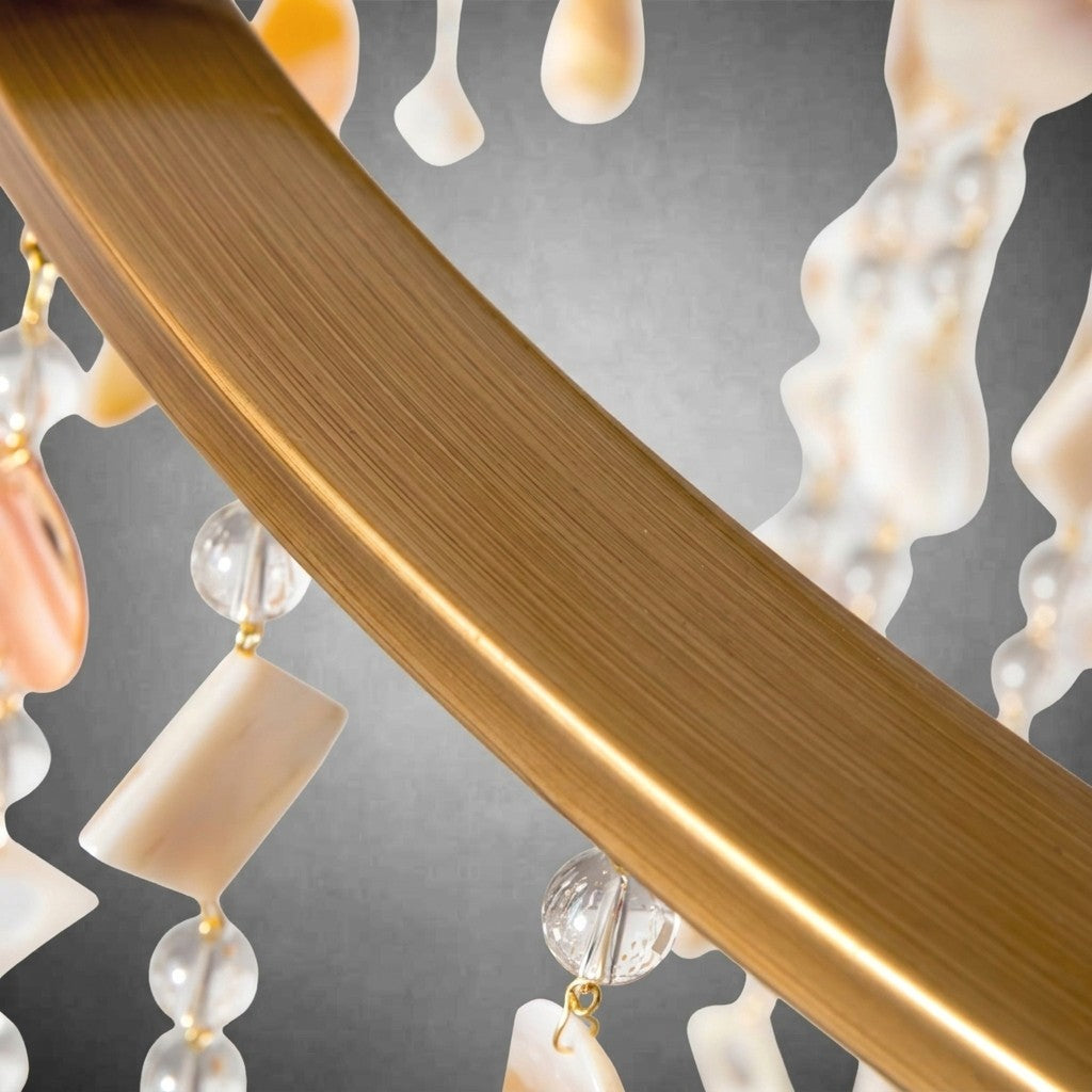 Tatum Lux Shell Crystal Chandelier