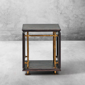 Thaddeus Woven Rattan Side Table