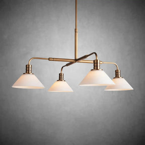 Theron Glass Round Chandelier 30'' 52''