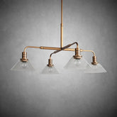 Theron Glass Round Chandelier 30'' 52''