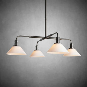 Theron Glass Round Chandelier 30'' 52''