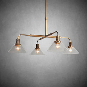 Theron Glass Round Chandelier 30'' 52''