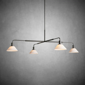 Theron Glass Round Chandelier 30'' 52''