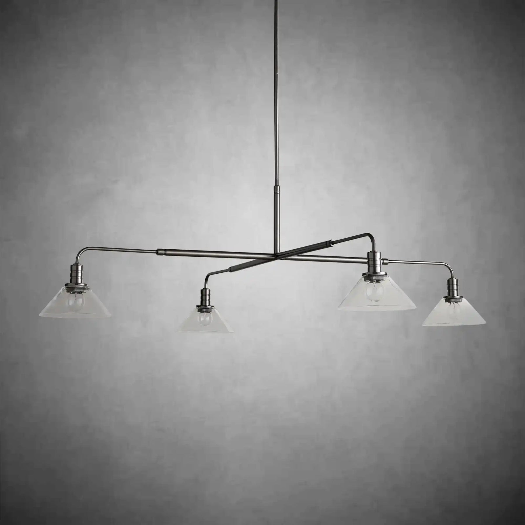 Theron Glass Round Chandelier 30'' 52''