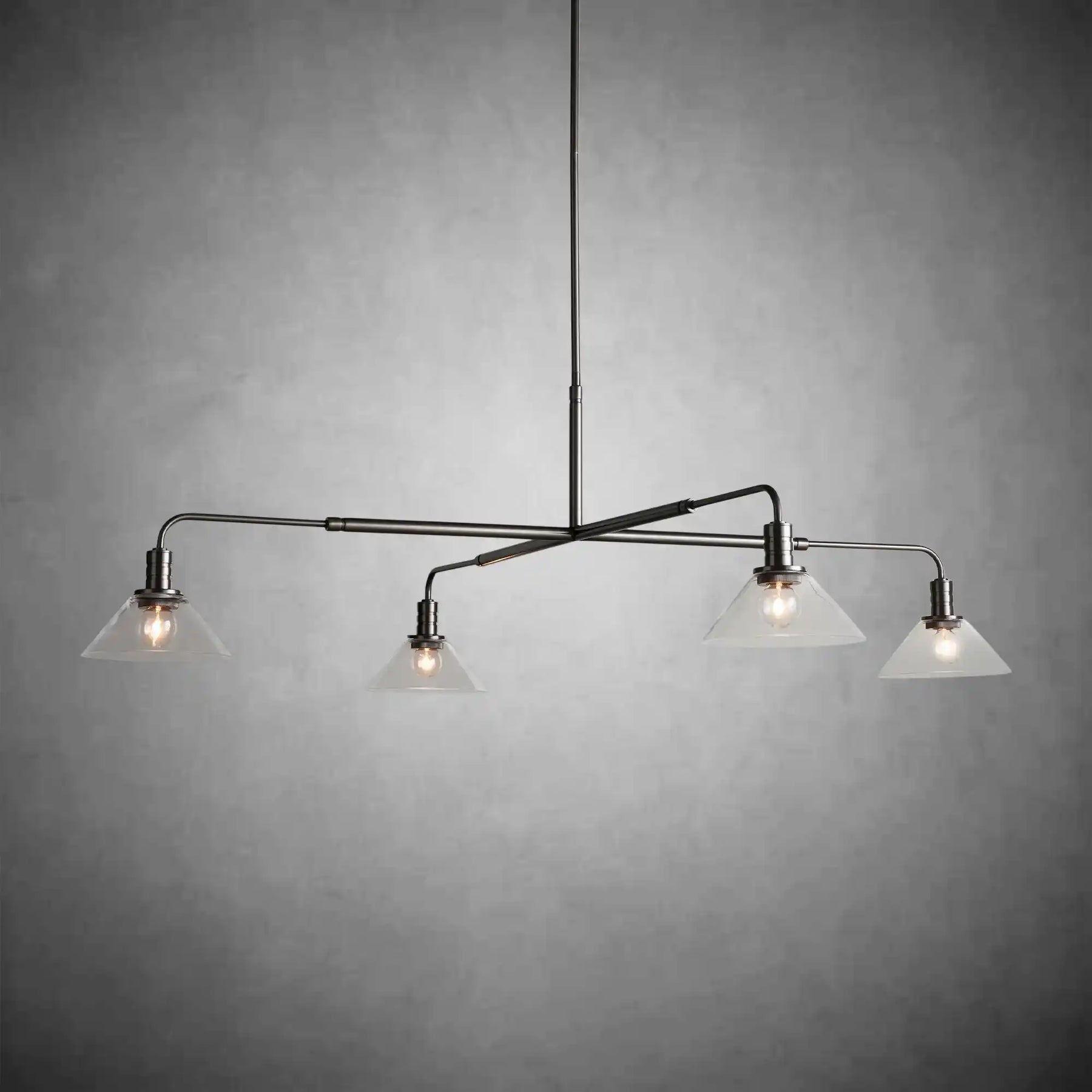 Theron Glass Round Chandelier 30'' 52''