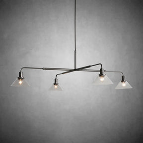 Theron Glass Round Chandelier 30'' 52''